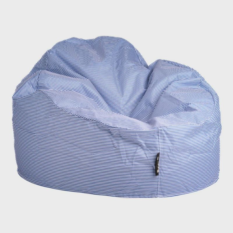 Beanz | Moon Bean | Blue &amp; White Stripes