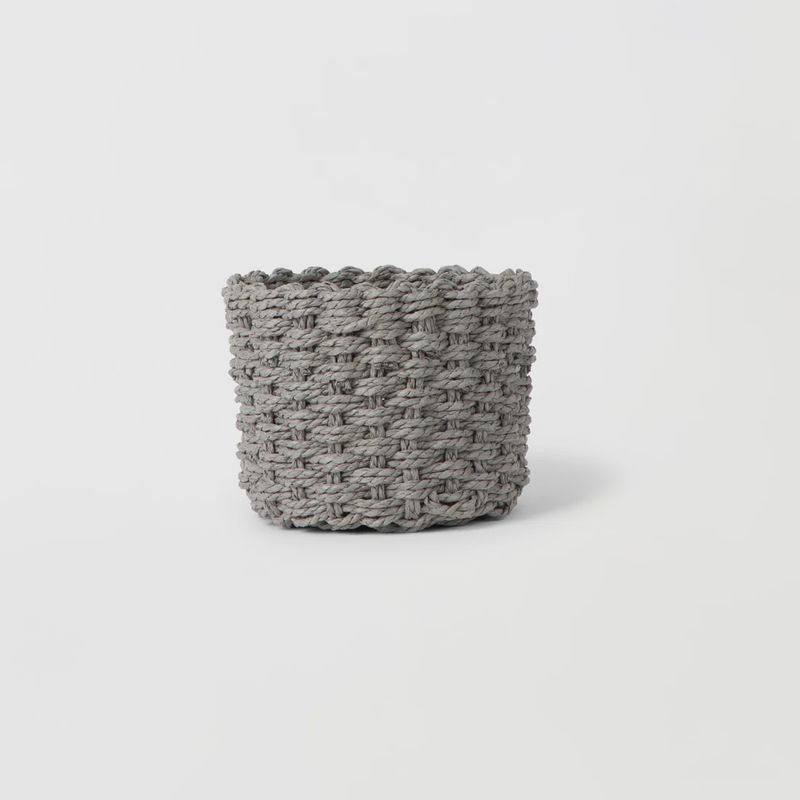 Grey Flower Baskets - size Large