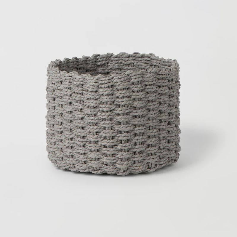 Grey Flower Baskets - size Large