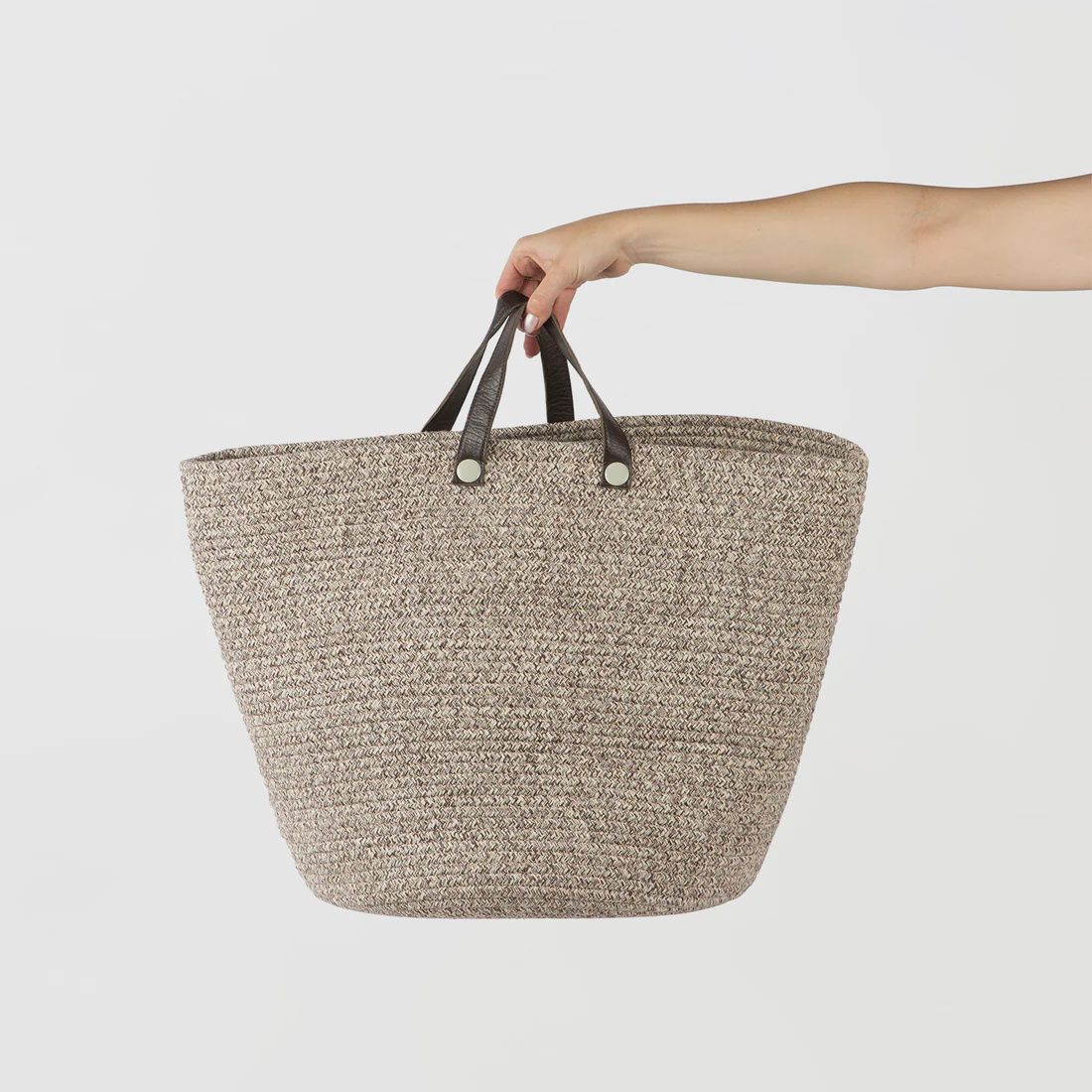 Coffee Cotton Basket/Cotton Bag size Large