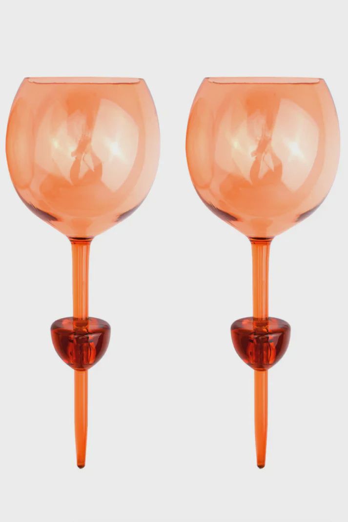 The Bodie Picnic Glass - set of 2 - orange
