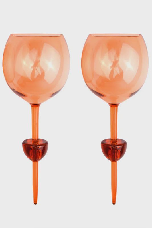 The Bodie Picnic Glass - set of 2 - orange