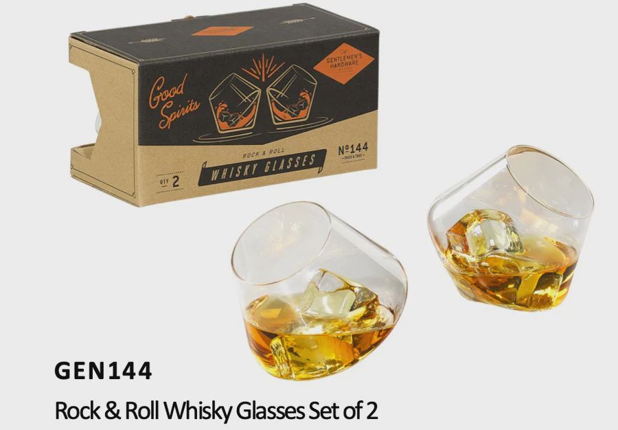 Rocking Whiskey Glasses - Set of 2