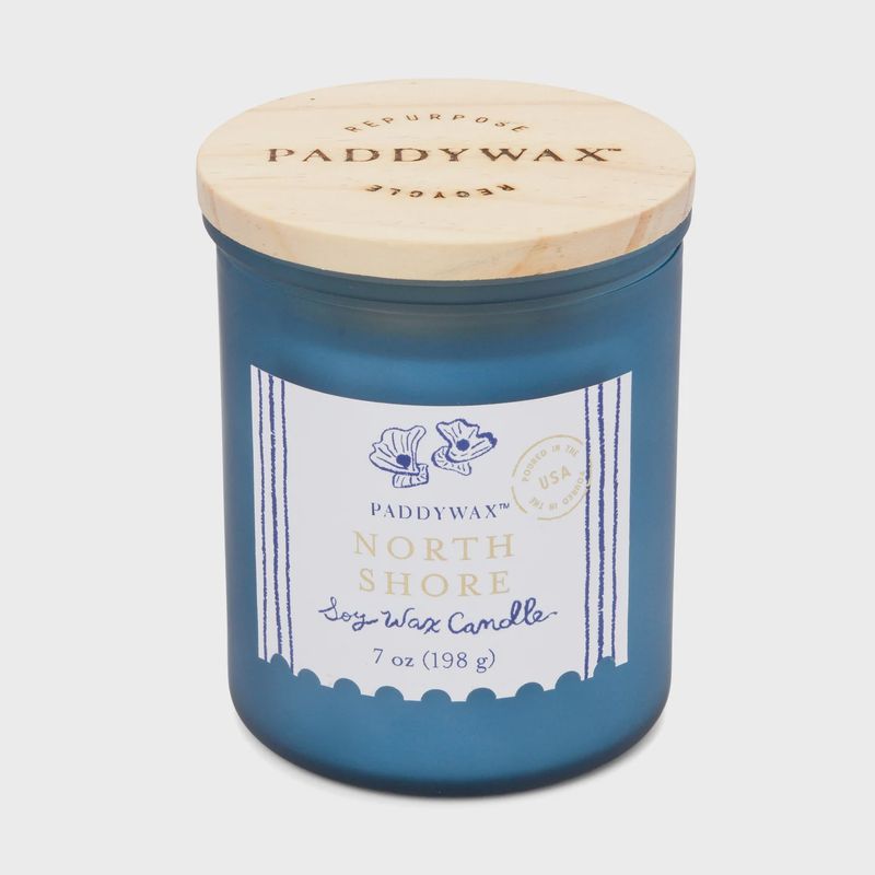 Paddywax Coastal Glass Candle Sea Blue - North Shore 198gm