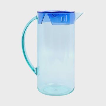 The Hobbes Riviera Pitcher - Mint and Cobalt