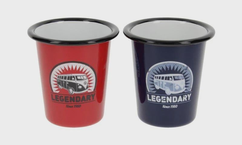 VW T1 Bus Enamel Cup 2-PC Set