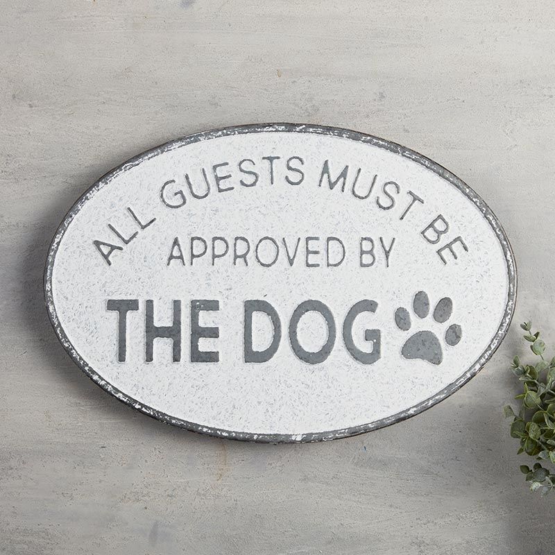 Iron Sign - Approved by the Dog