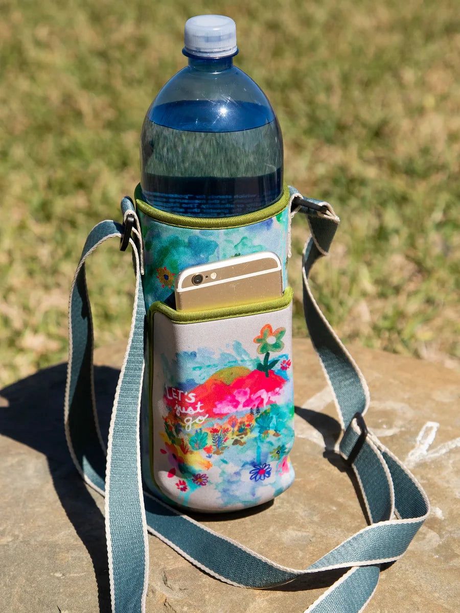 Insulated Water Bottle Carrier - Let's Just Go