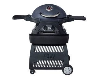 Ziggy Twin Grill LPG Classic On Cart (Gunmetal Grey)