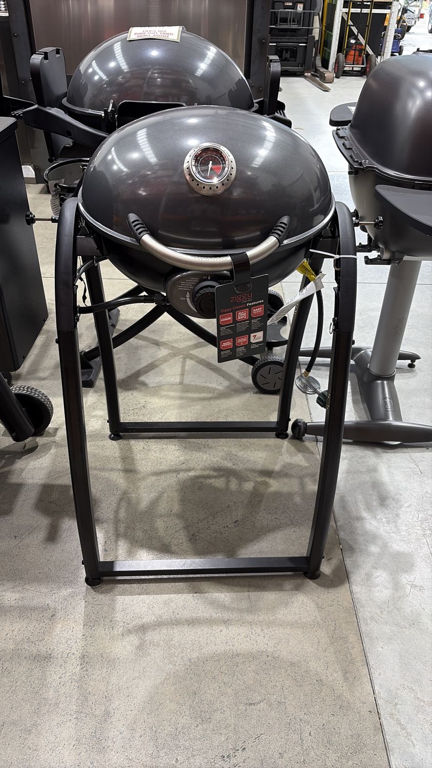 Ziggy Portable Grill LPG Classic On Stand (Gunmetal Grey)