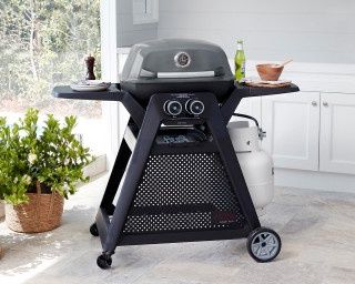 Ziggy  Elite Twin Grill LPG On Cart (Gunmetal Grey)