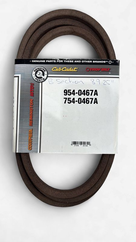 Belt  B Section - 5/8” x 89 1/4" (MT9540467A)