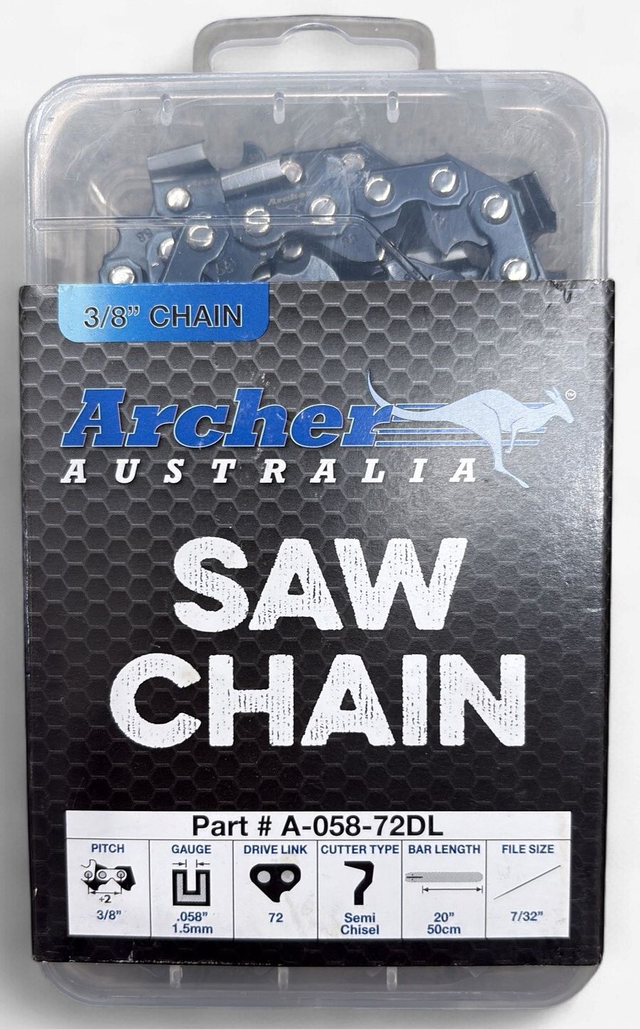 Archer Chain Loop 3/8"LP x .058" 72DL