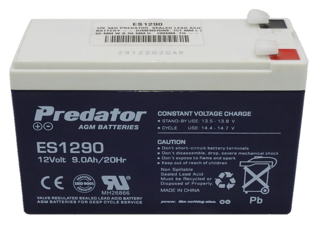 Predator 12v 9ah Battery (ES1290T3)