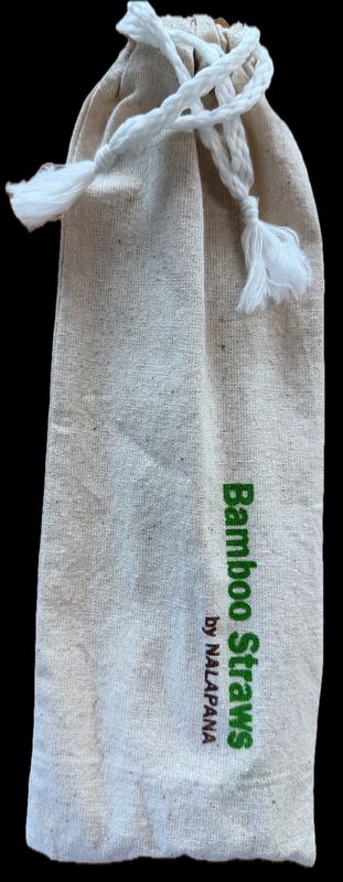 Bamboo Straws with Bag