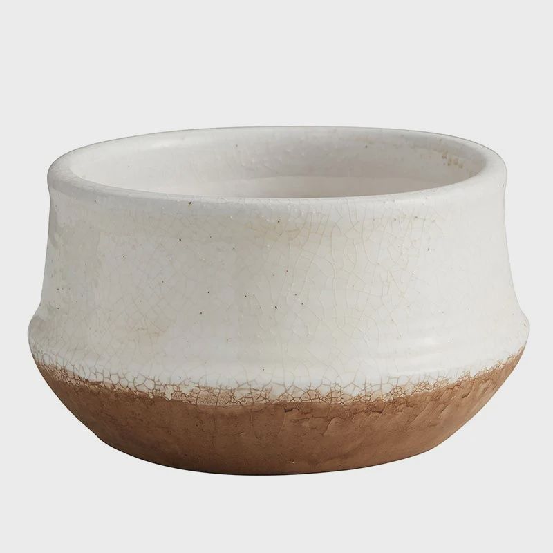 Matte White Flower Planter