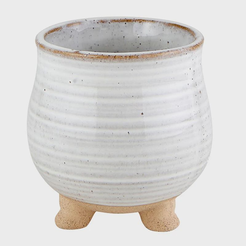 Porcelain Pot with Legs - small