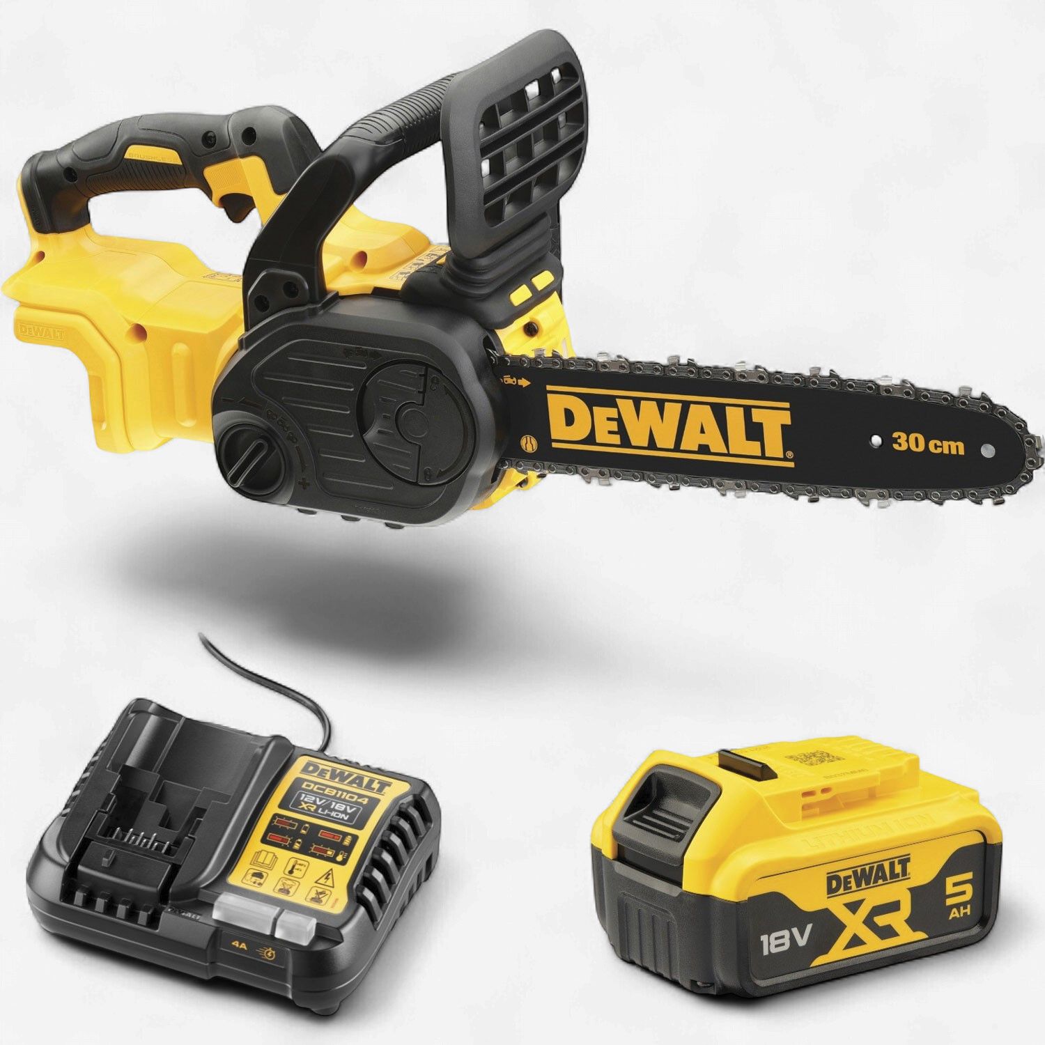 DeWalt 18V XR Chainsaw (5Ah Kit)