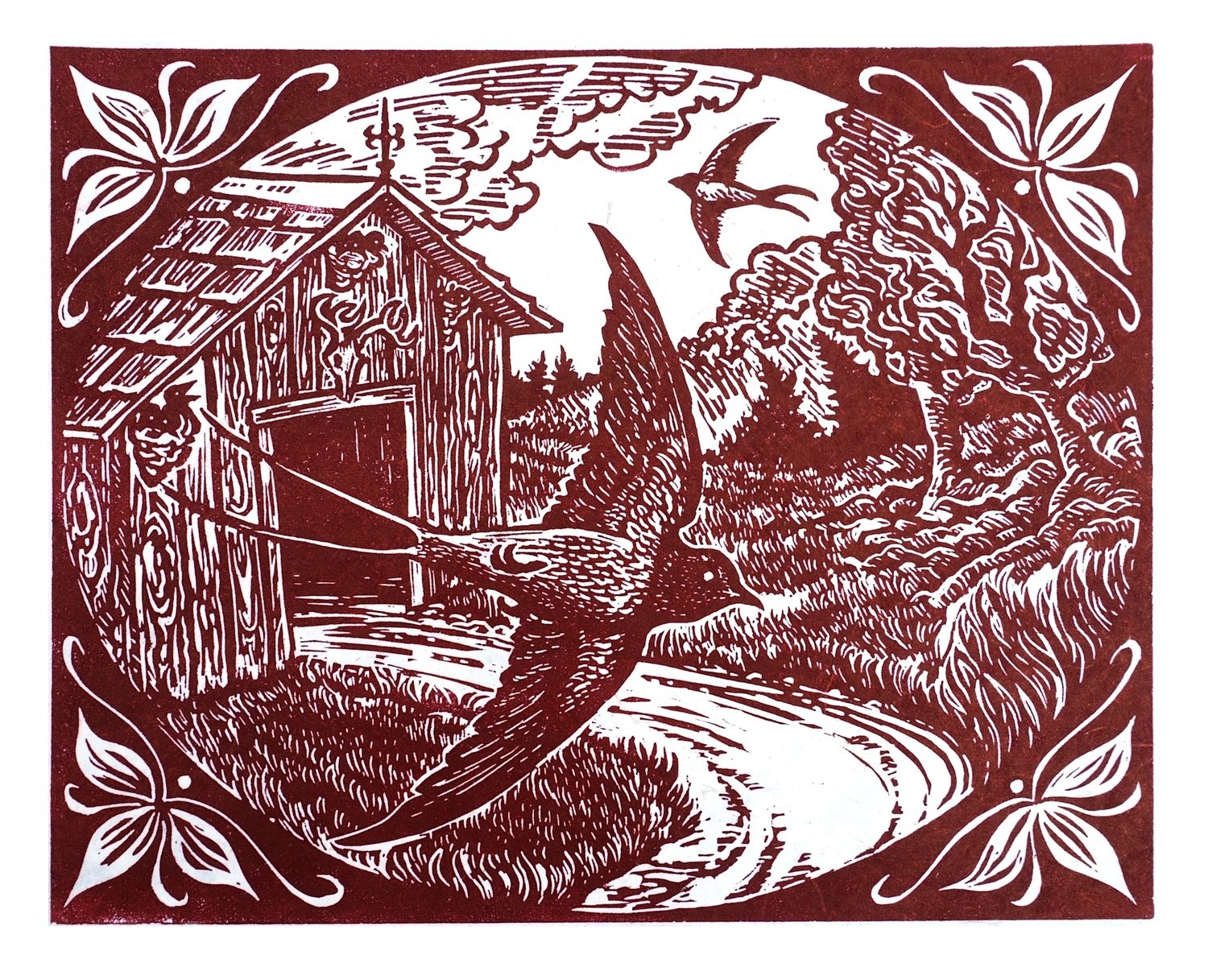 Barn Swallows (red edition)
