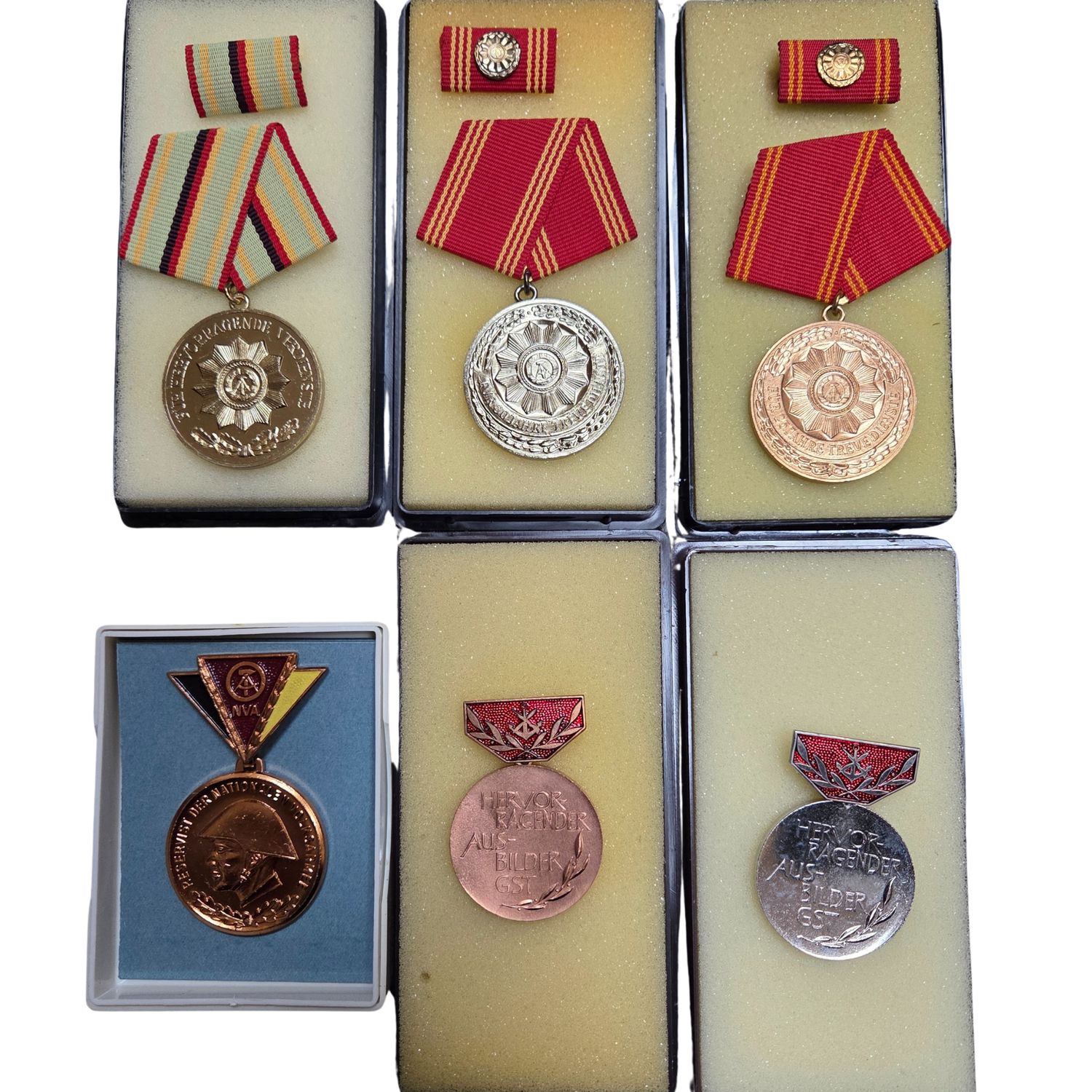 Assorted East German Military Medals