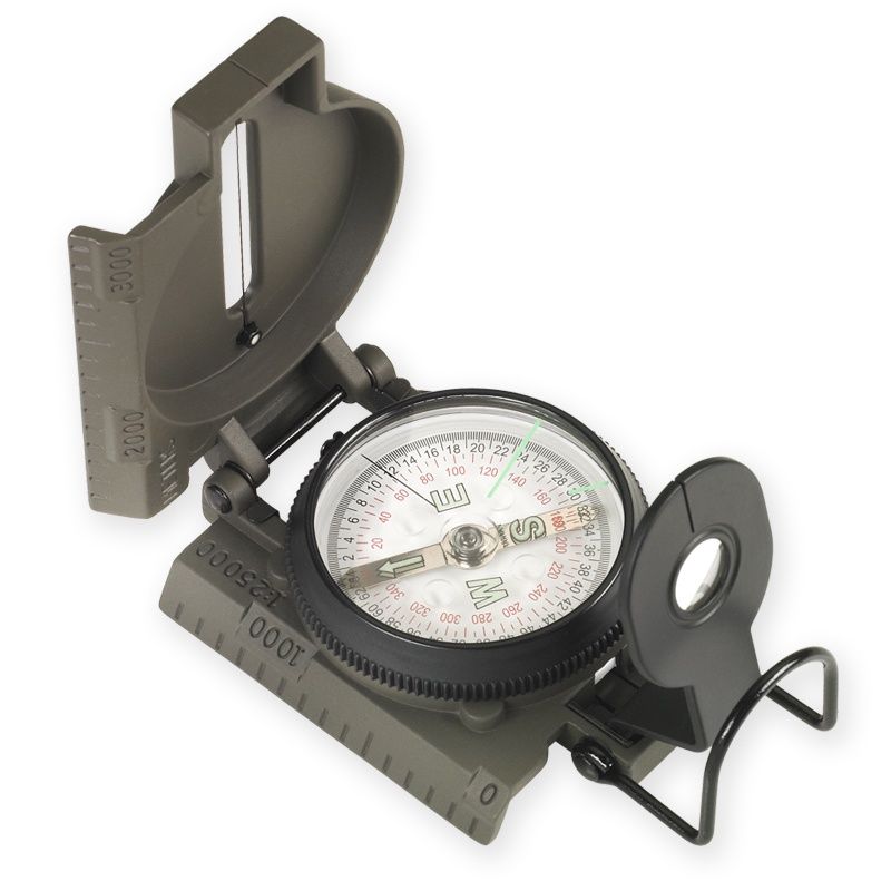 NDuR Lensatic Compass w/ Metal Case