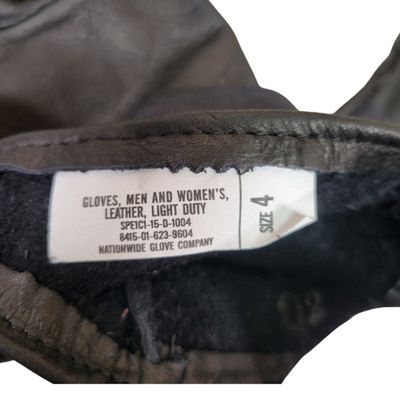 US Military D3A Leather Gloves