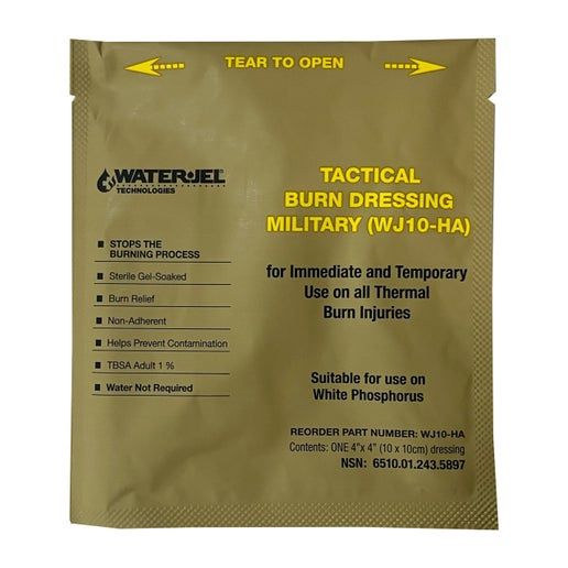 Water-Jel Tactical Burn Dressing, 4" x 4"