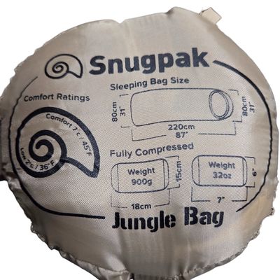 SNUGPAK Jungle Sleeping Bag with Insect Net, Desert Tan