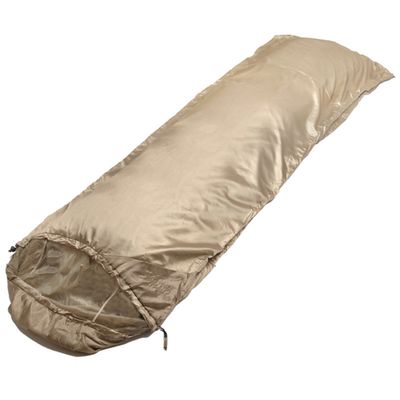 SNUGPAK Jungle Sleeping Bag with Insect Net, Desert Tan
