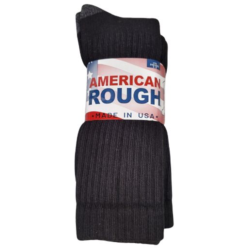 American Rough Cotton Socks, Color: Black