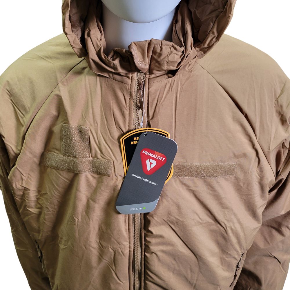 BAF Extreme Cold Weather Gen III Level 7 Primaloft Jacket, Coyote