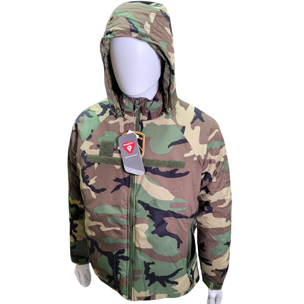 BAF Extreme Cold Weather Gen III Level 7 Primaloft Jacket, Woodland