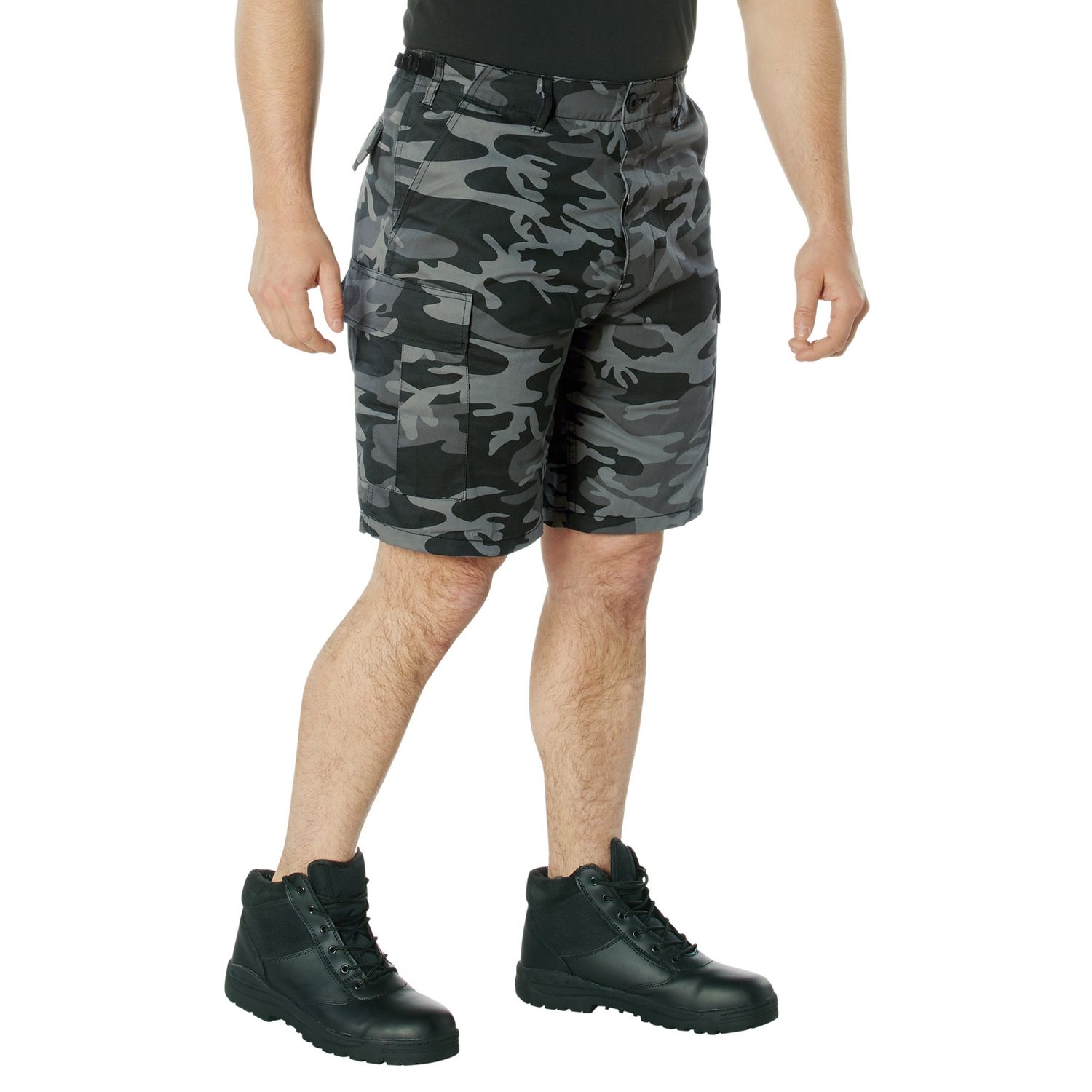 Rothco BDU Shorts, Black Camo