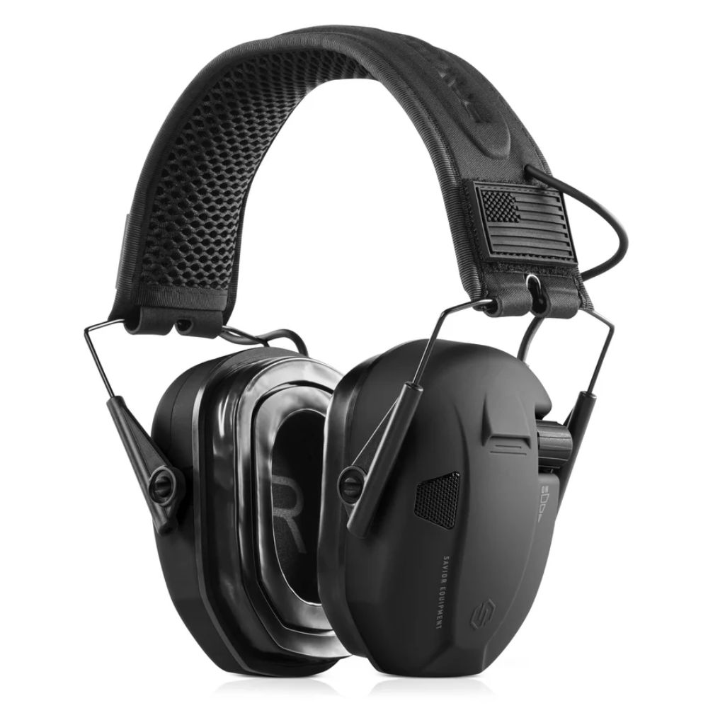 Savior Apollo Electronic Hearing Protection Earmuffs, Color: Black