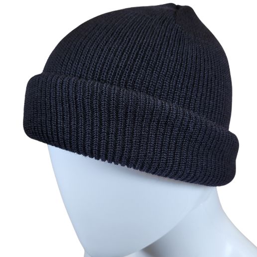US Military Wool Watch Cap, Color: Black