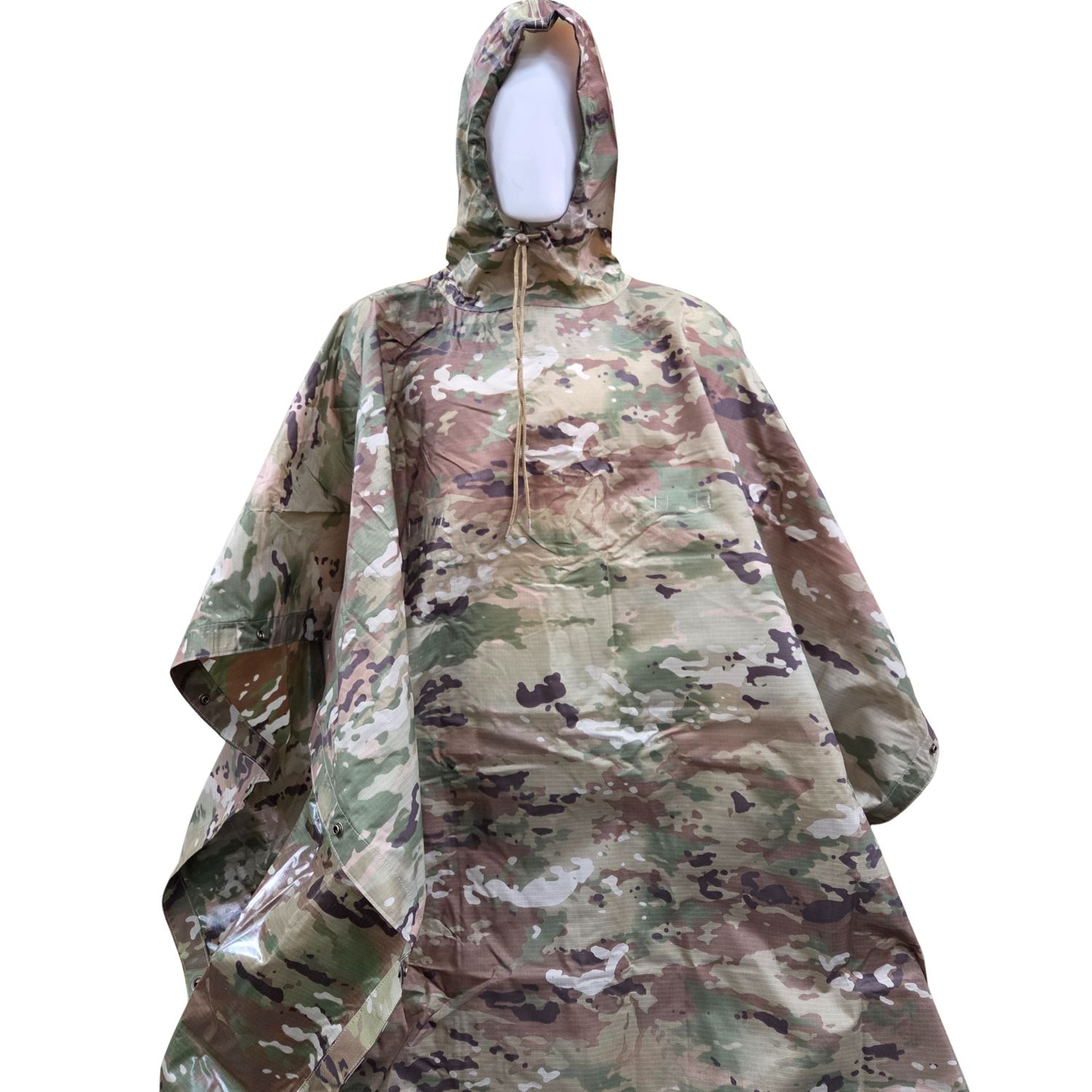 BAF Ripstop Nylon Rain Poncho, OCP