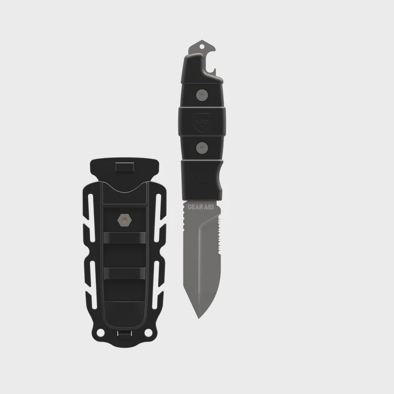 Gear Aid BURI Drop Point Knife, Color: Black