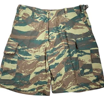 Greek Army BDU Shorts, Lizard Camo
