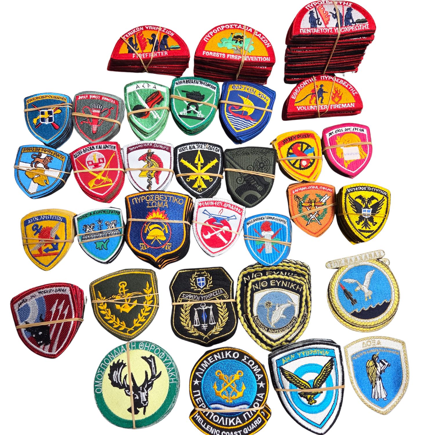 Assorted Greek Military Patches