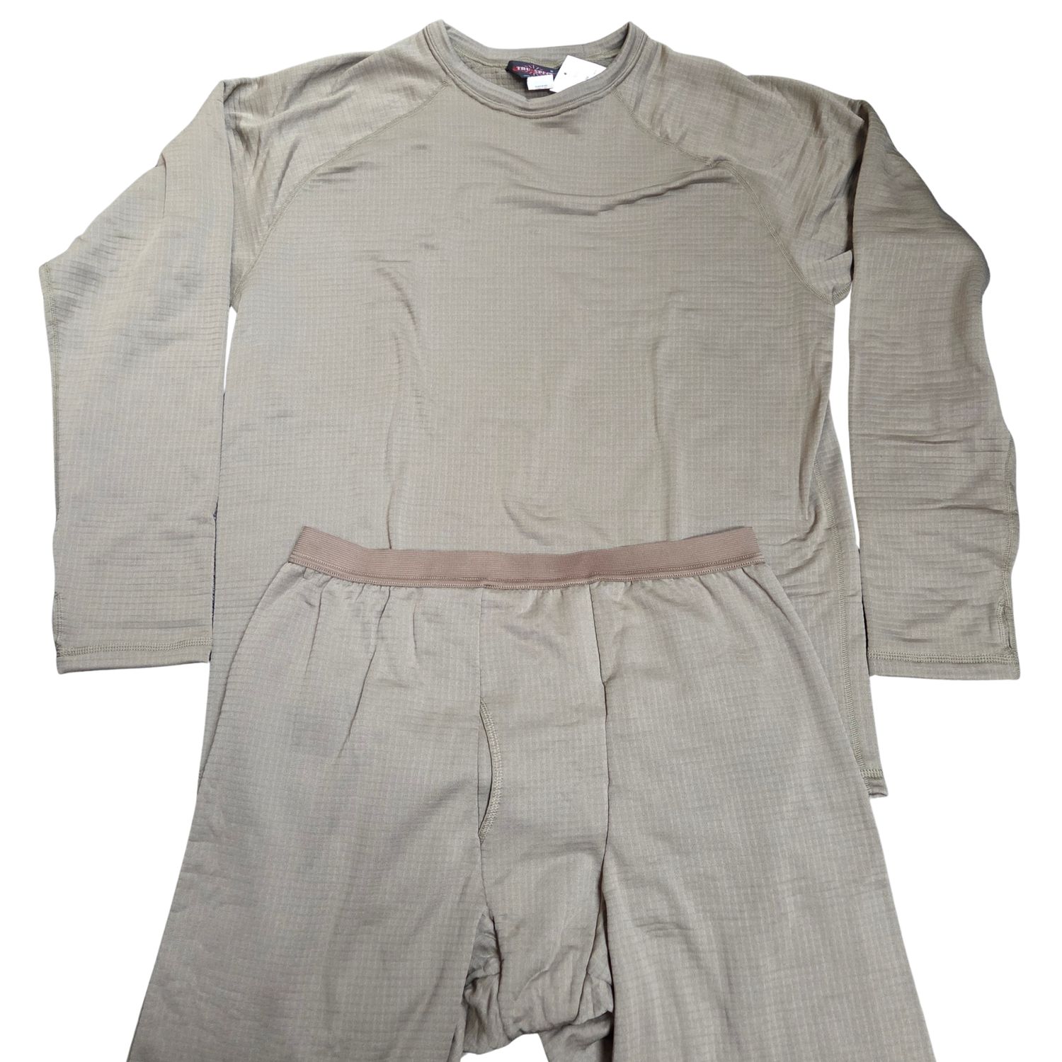 Tru-Spec Waffle Grid Fleece Base Layer Set, 499 Tan