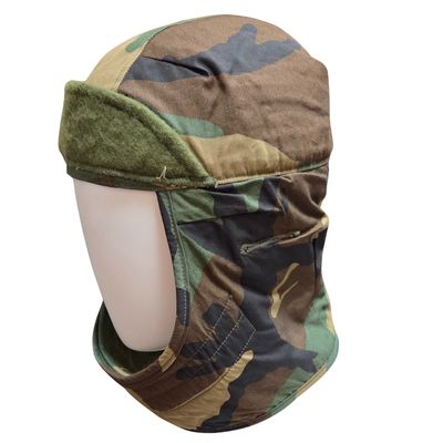 USGI Cold Weather Helmet Liner Cap, Woodland