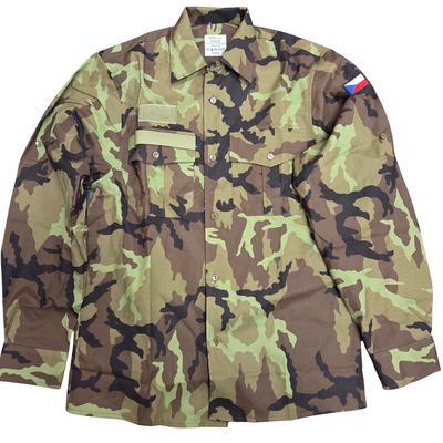 Czech Vz. 95 Woodland Camo Shirt, Medium