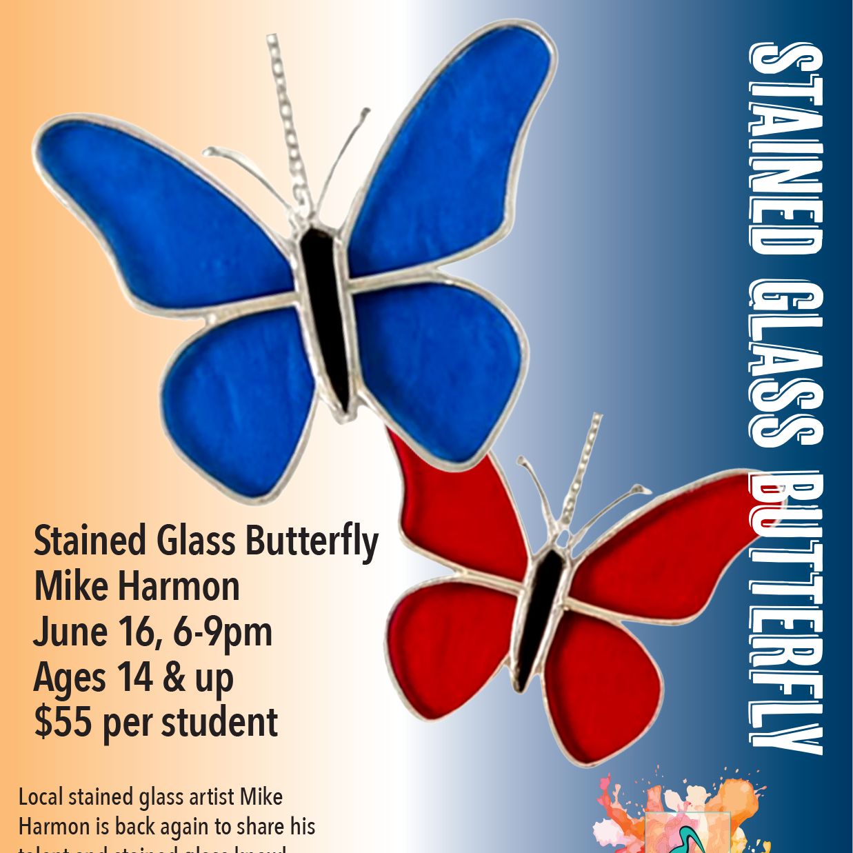 Stained Glass Butterfly Class
