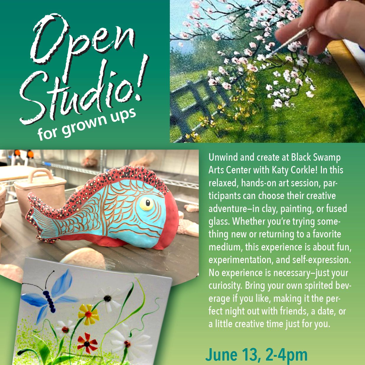 June 13-Adult Open Studio