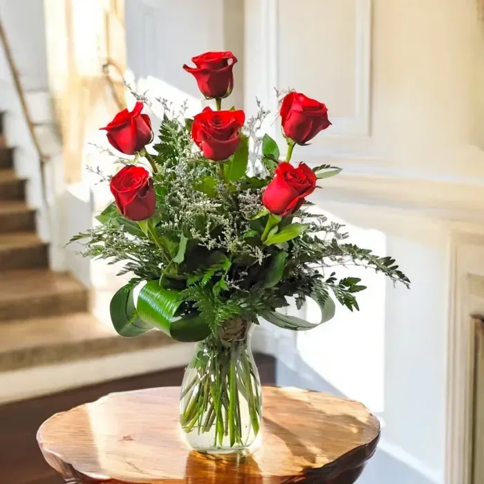 Half Dozen Roses (4 colors available)