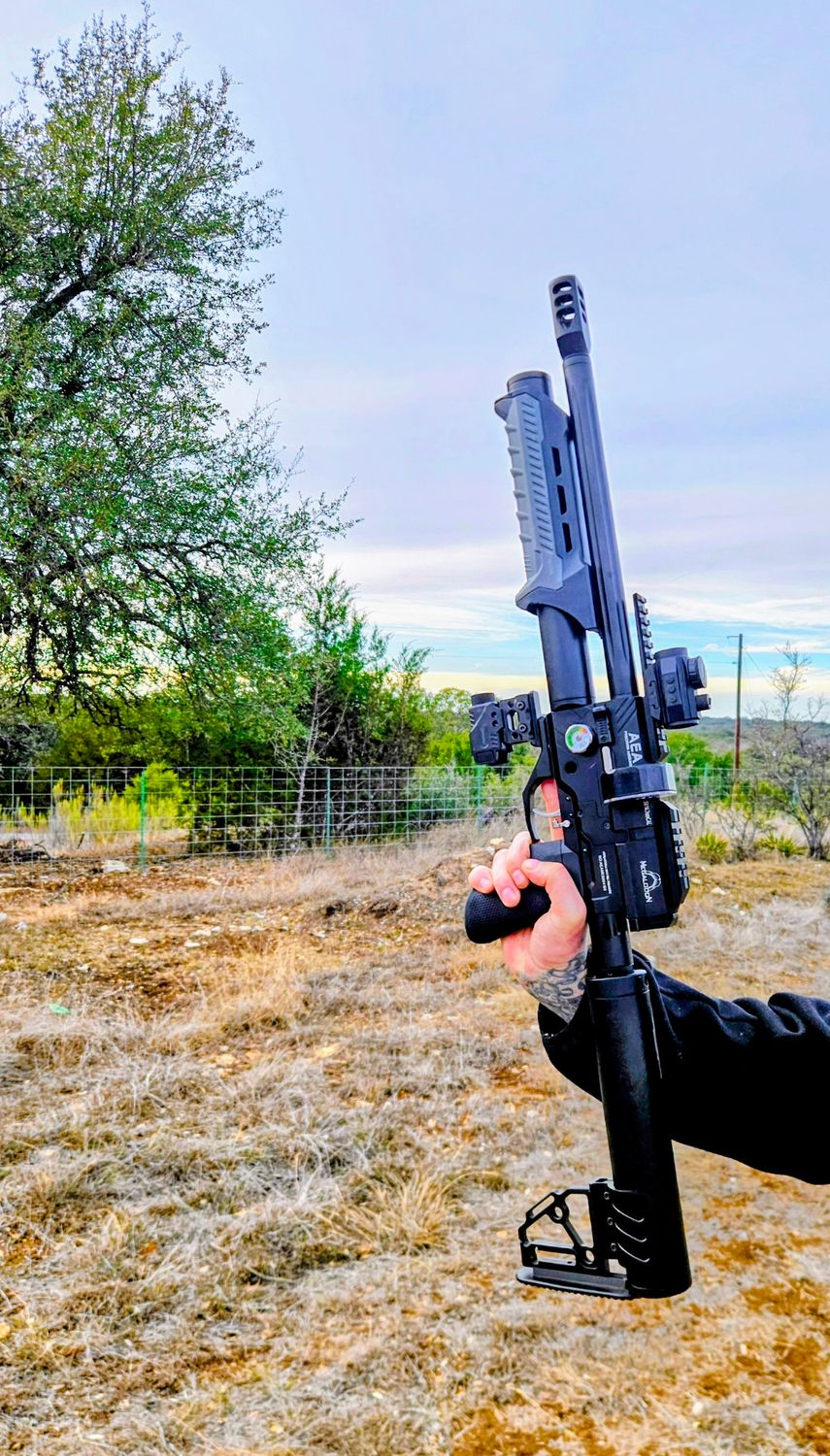 AEA MEGALODON PUMP-ACTION PCP AIRGUN (15 inch or 22 inch barrel - with or without regulator installed)