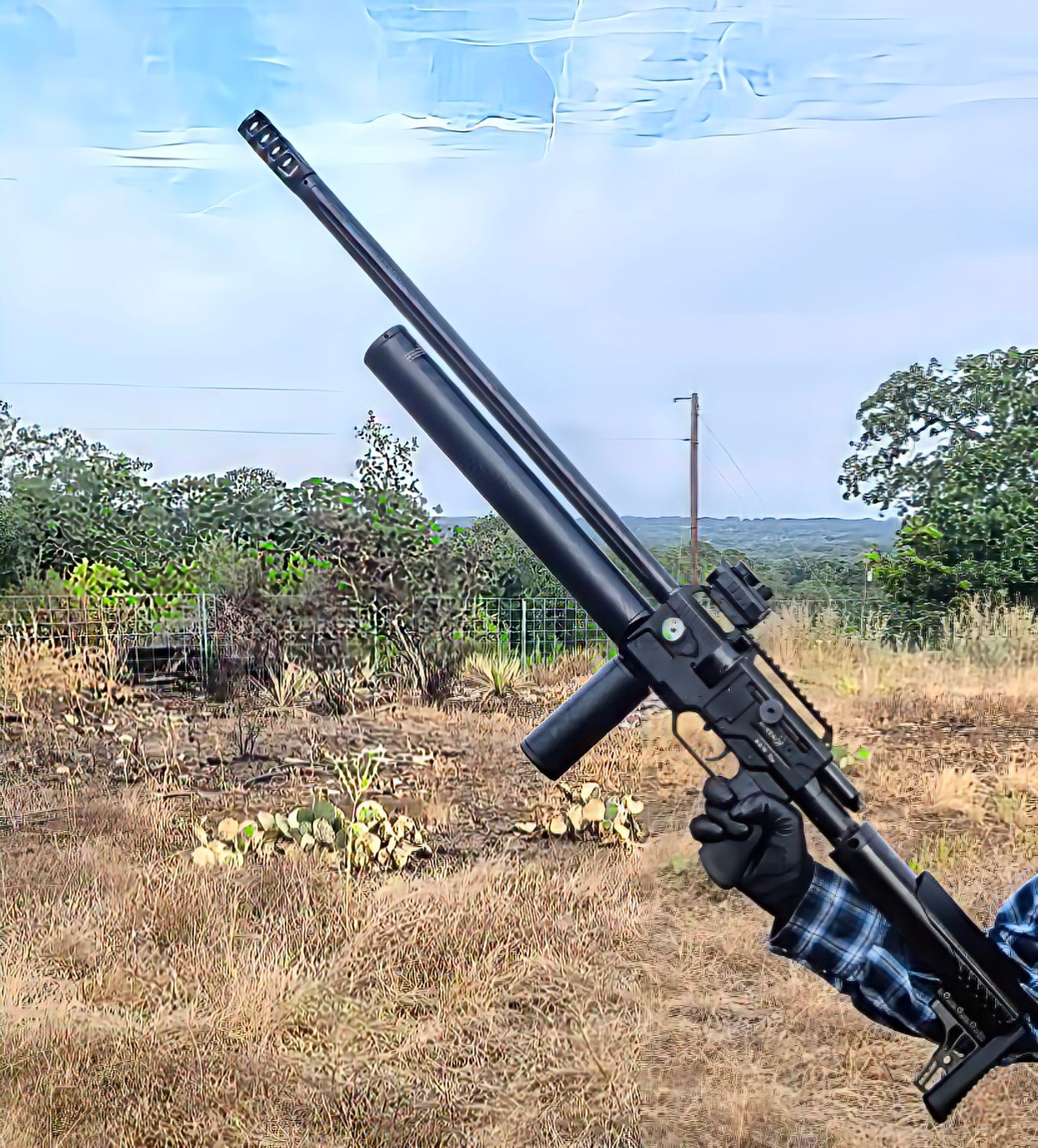 BINTAC S338 8.6 MM SEMI AUTO HUNTING AIRGUN WITH 4500 OR 7000 PSI