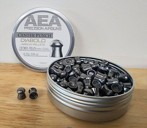 AEA CENTER PUNCH PELLETS .338 CALIBER 66 GRAIN