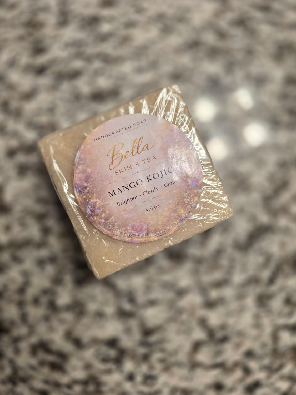 Mango Kojic Soap - Clear Dark Spots, Youthful Glow, Detoxify - Bar Soap - Full big size - Natural Skin Care - Extra Free Soap