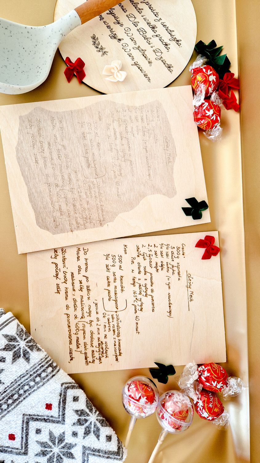 Deska do krojenia z przepisem Babci Grawer